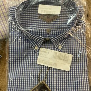 Brand New Button Down XXL Blue White